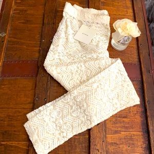 A’Reve Ivory lace leggings